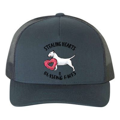 Stealing Hearts Blasting Farts Bull Terrier Valentines Day Gift Yupoong Adult 5-Panel Trucker Hat