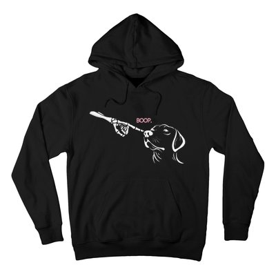 Skeleton Hand Boop Dog Nose Halloween Hoodie