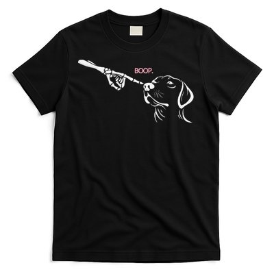 Skeleton Hand Boop Dog Nose Halloween T-Shirt