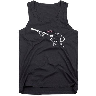 Skeleton Hand Boop Dog Nose Halloween Tank Top