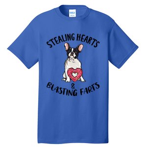 Stealing Hearts Blasting Farts French Bulldog Valentines Day Cute Gift Tall T-Shirt