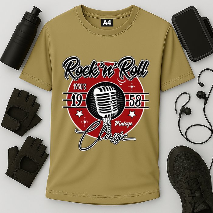 Sock Hop Clothes 50s Greaser Doo Wop Retro Rockabilly 1 Cooling Performance Crew T-Shirt