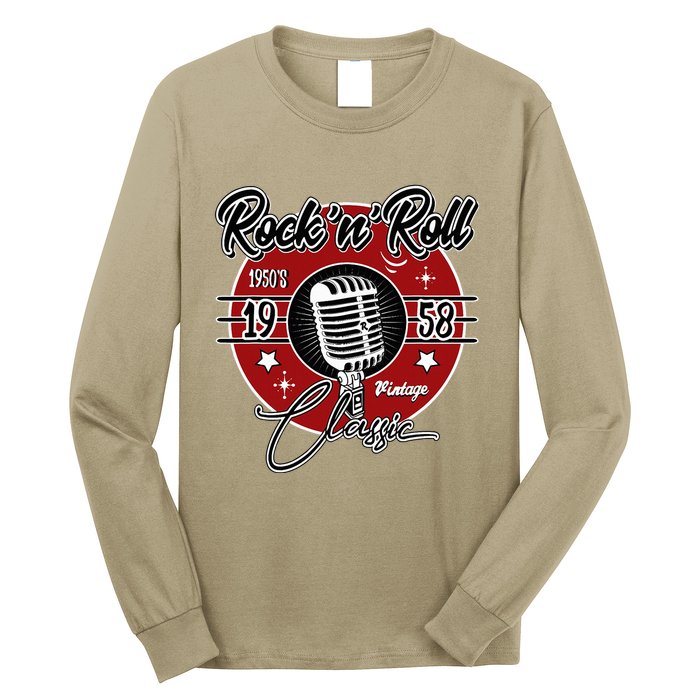 Sock Hop Clothes 50s Greaser Doo Wop Retro Rockabilly 1 Long Sleeve Shirt