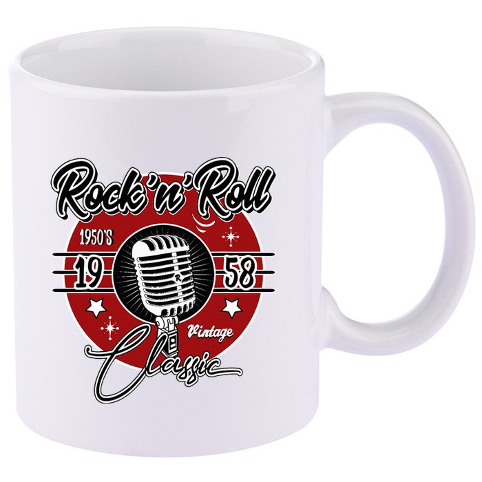 Sock Hop Clothes 50s Greaser Doo Wop Retro Rockabilly 1 11oz C Handle Ceramic Mug