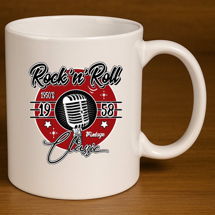 Sock Hop Clothes 50s Greaser Doo Wop Retro Rockabilly 1 11oz C Handle Ceramic Mug
