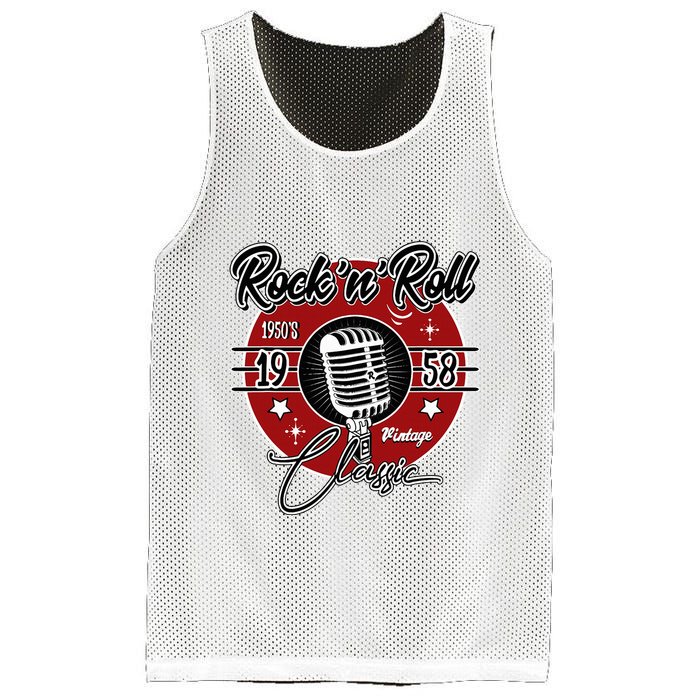 Sock Hop Clothes 50s Greaser Doo Wop Retro Rockabilly 1 Mesh Reversible Basketball Jersey Tank