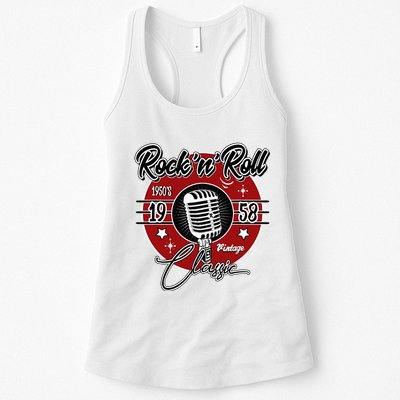 Sock Hop Clothes 50s Greaser Doo Wop Retro Rockabilly 1 Womens Tank Top