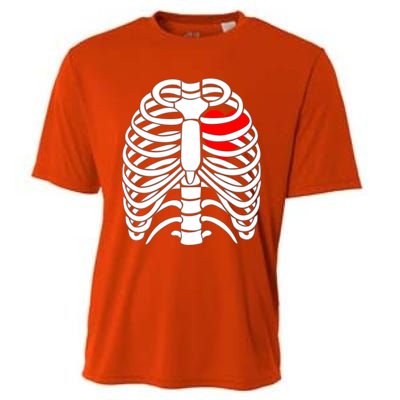 Skeleton Halloween Costume Gift Cooling Performance Crew T-Shirt