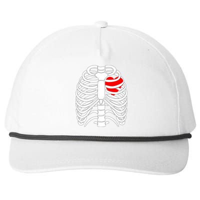 Skeleton Halloween Costume Gift Snapback Five-Panel Rope Hat