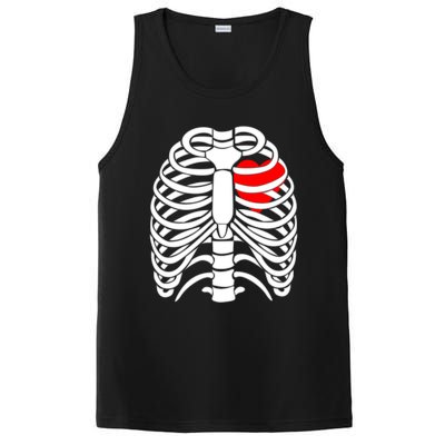 Skeleton Halloween Costume Gift PosiCharge Competitor Tank