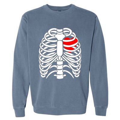 Skeleton Halloween Costume Gift Garment-Dyed Sweatshirt