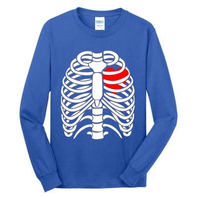 Skeleton Halloween Costume Gift Tall Long Sleeve T-Shirt