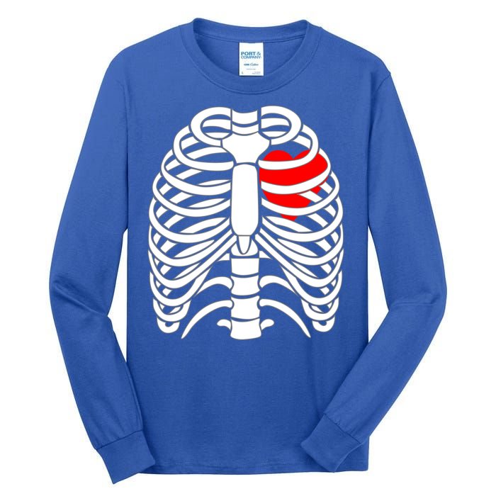 Skeleton Halloween Costume Gift Tall Long Sleeve T-Shirt