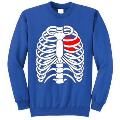 Skeleton Halloween Costume Gift Tall Sweatshirt