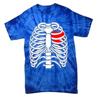 Skeleton Halloween Costume Gift Tie-Dye T-Shirt