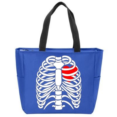 Skeleton Halloween Costume Gift Zip Tote Bag