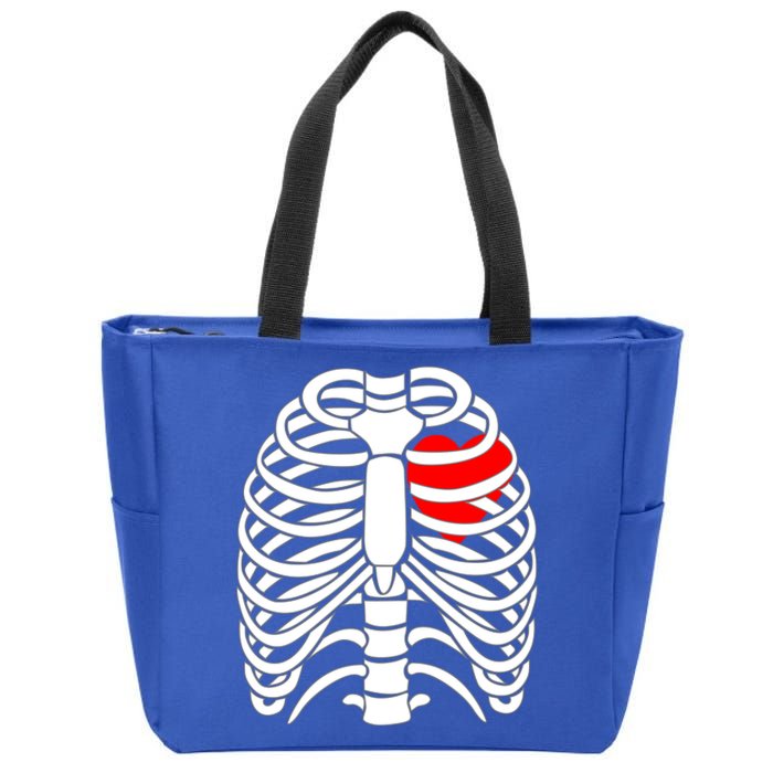 Skeleton Halloween Costume Gift Zip Tote Bag