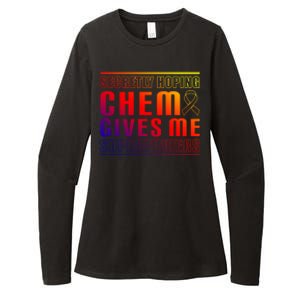 Secretly Hoping Chemo Gives Me Superpowers Melanoma Meaningful Gift Womens CVC Long Sleeve Shirt