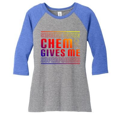 Secretly Hoping Chemo Gives Me Superpowers Melanoma Meaningful Gift Women's Tri-Blend 3/4-Sleeve Raglan Shirt