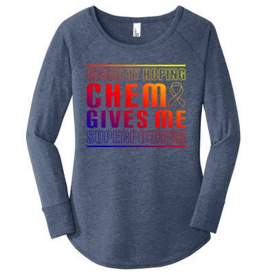 Secretly Hoping Chemo Gives Me Superpowers Melanoma Meaningful Gift Women's Perfect Tri Tunic Long Sleeve Shirt