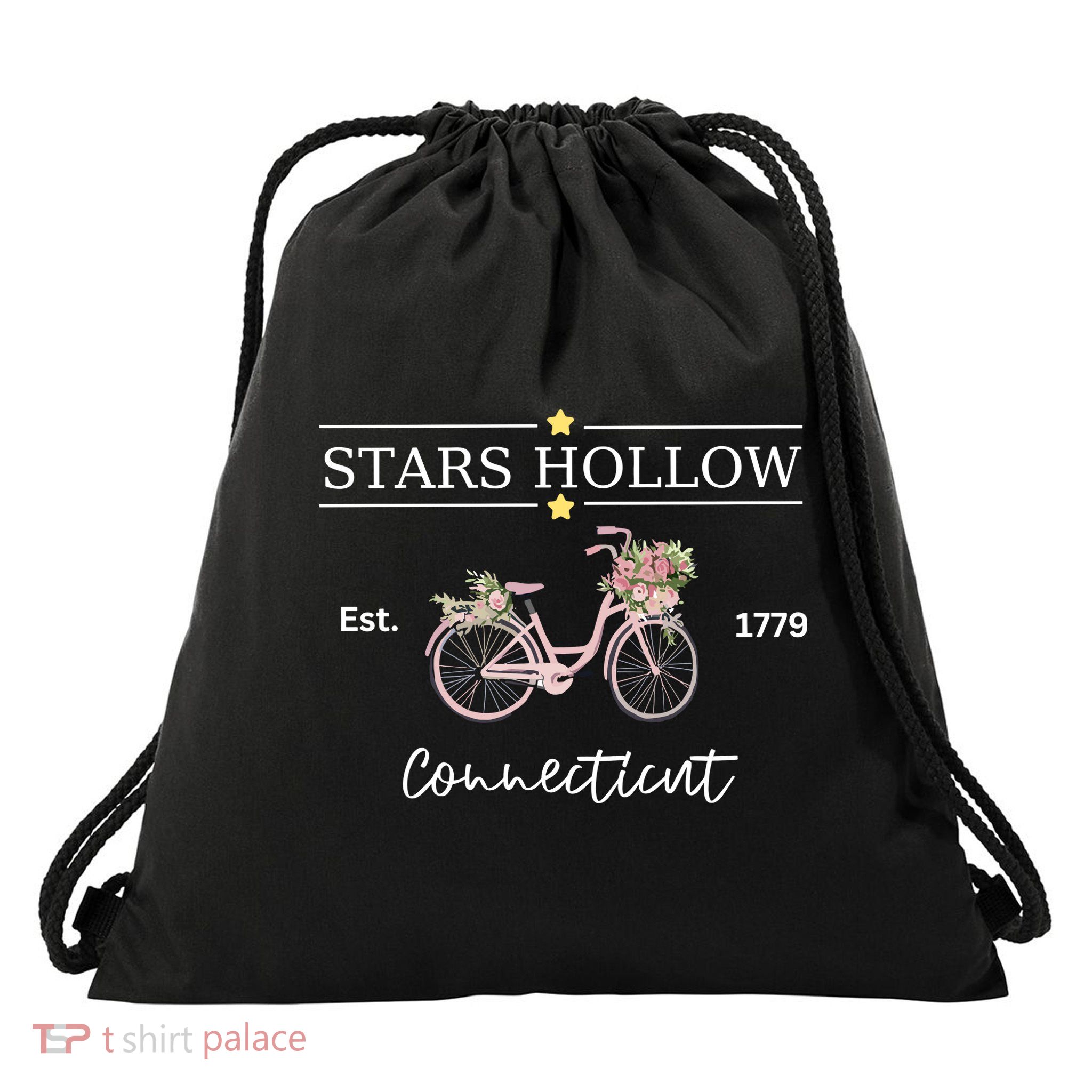 Stars Hollow Connecticut 1779 Drawstring Bag