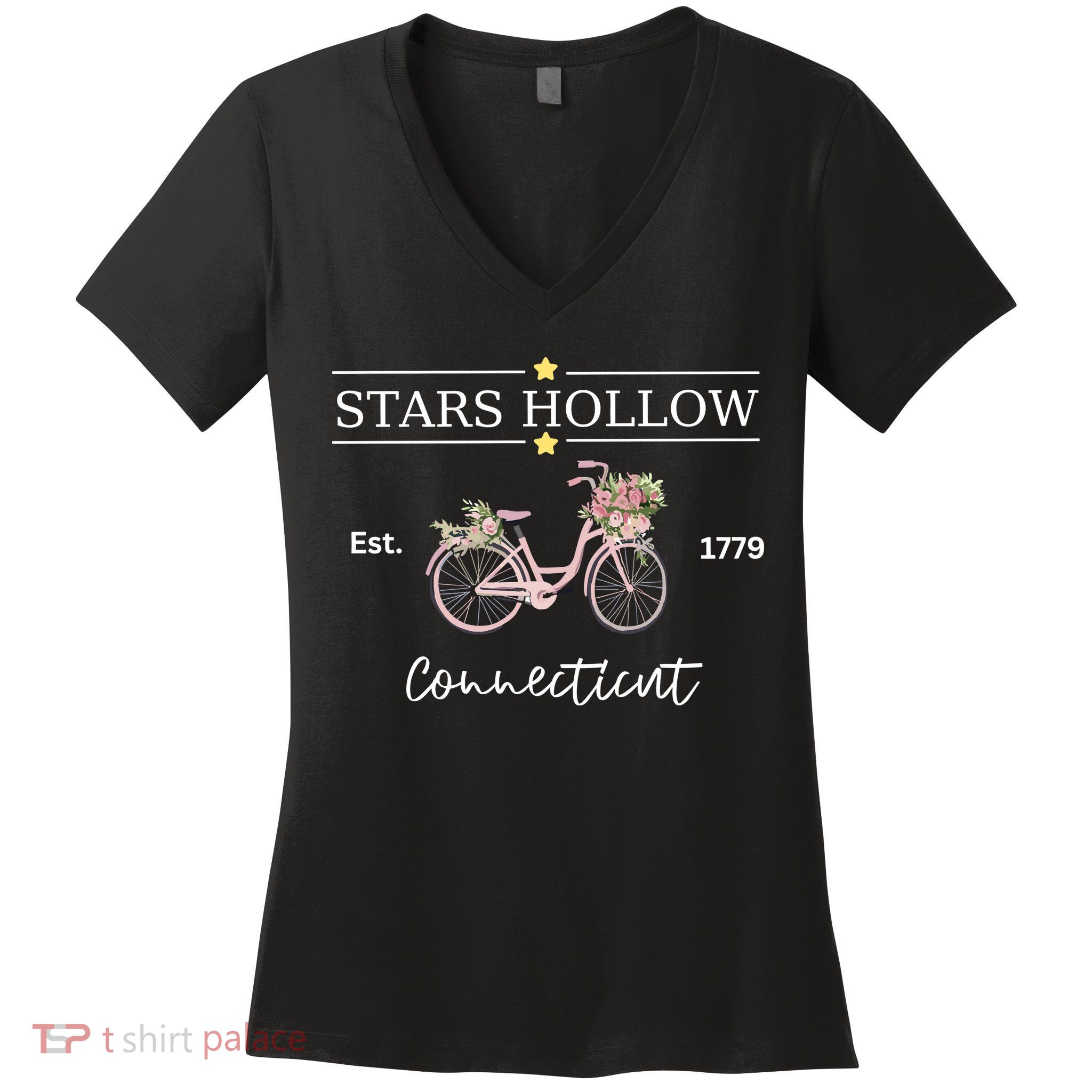 Stars Hollow Connecticut 1779 Women's V-Neck T-Shirt