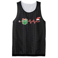 Stethoscope Heartbeat Christmas Nurse Xmas Nursing Scrub Top Mesh Reversible Basketball Jersey Tank