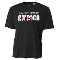 Sweet Home Chicago Flag Skyline Cooling Performance Crew T-Shirt