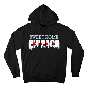 Sweet Home Chicago Flag Skyline Hoodie