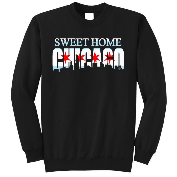 Sweet Home Chicago Flag Skyline Sweatshirt