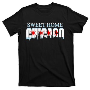 Sweet Home Chicago Flag Skyline T-Shirt