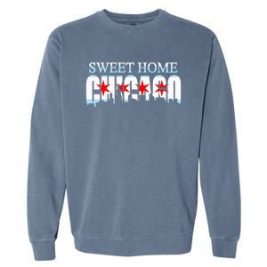 Sweet Home Chicago Flag Skyline Garment-Dyed Sweatshirt