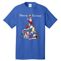 Siberian Husky Christmas Tree Xmas Dog Lover Gift Tall T-Shirt