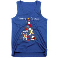 Siberian Husky Christmas Tree Xmas Dog Lover Gift Tank Top