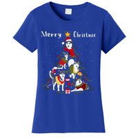 Siberian Husky Christmas Tree Xmas Dog Lover Gift Women's T-Shirt