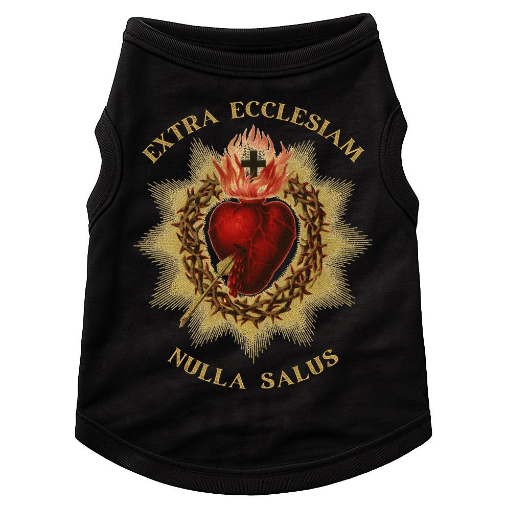 Roman Catholic Sacred Heart Conservative Gift Doggie Tank