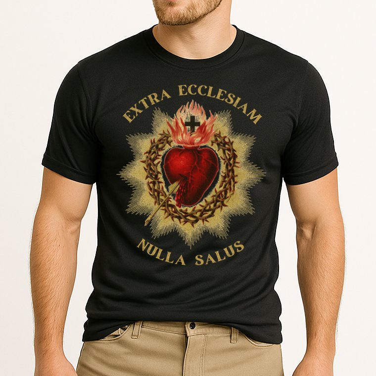 Roman Catholic Sacred Heart Conservative Gift Cooling Performance Crew T-Shirt