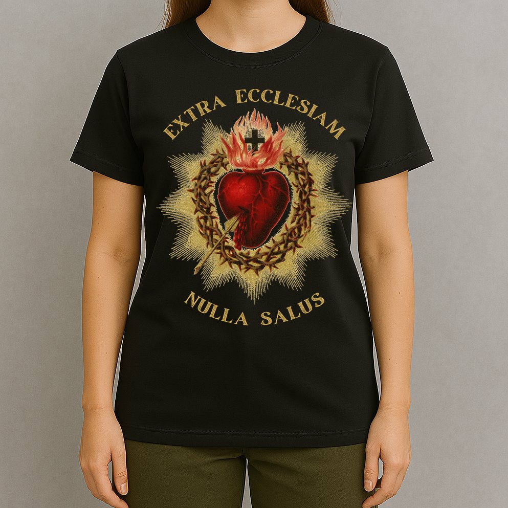 Roman Catholic Sacred Heart Conservative Gift T-Shirt