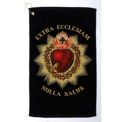 Roman Catholic Sacred Heart Conservative Gift Golf Towel