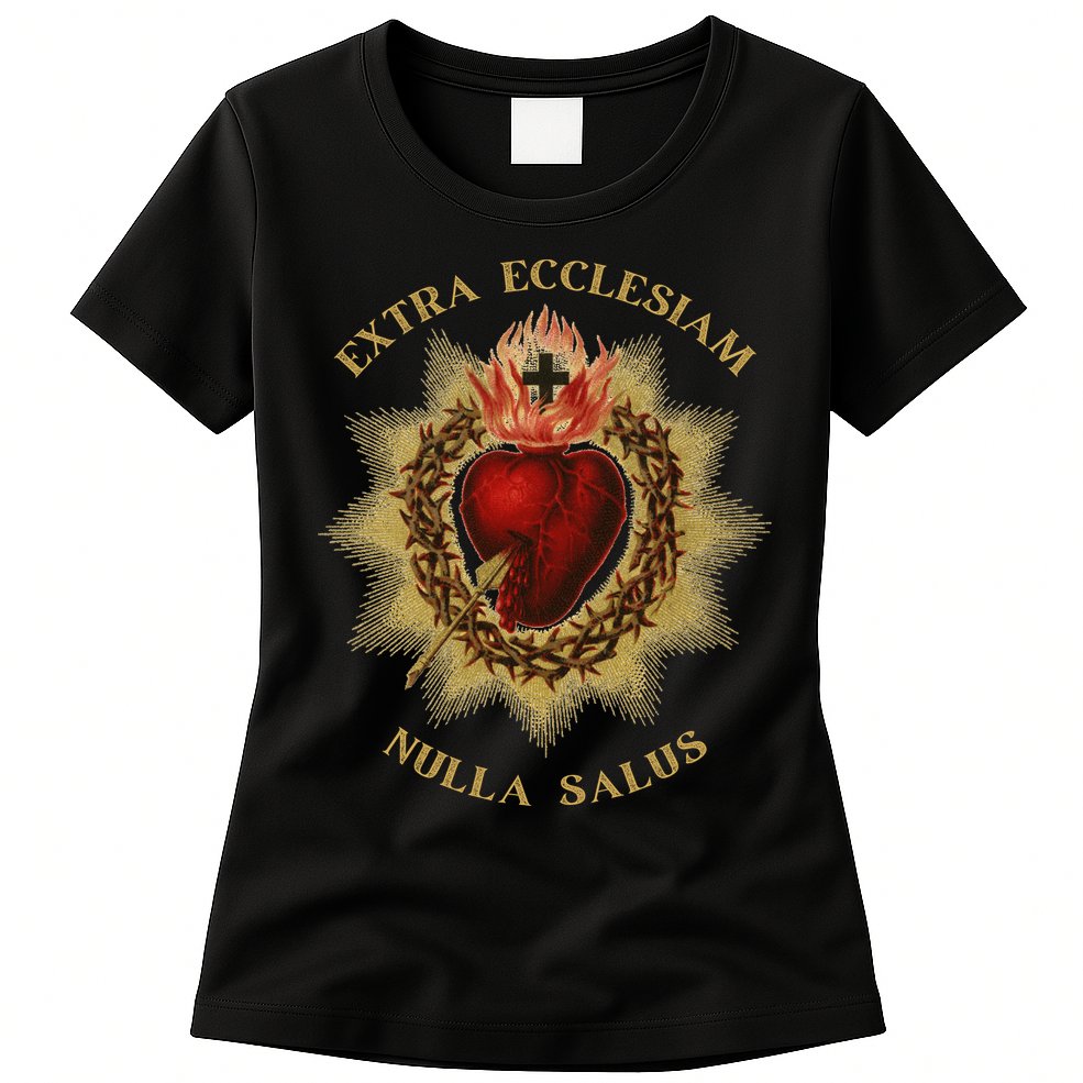 Roman Catholic Sacred Heart Conservative Gift Womens T-Shirt