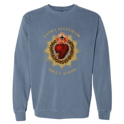 Roman Catholic Sacred Heart Conservative Gift Garment-Dyed Sweatshirt