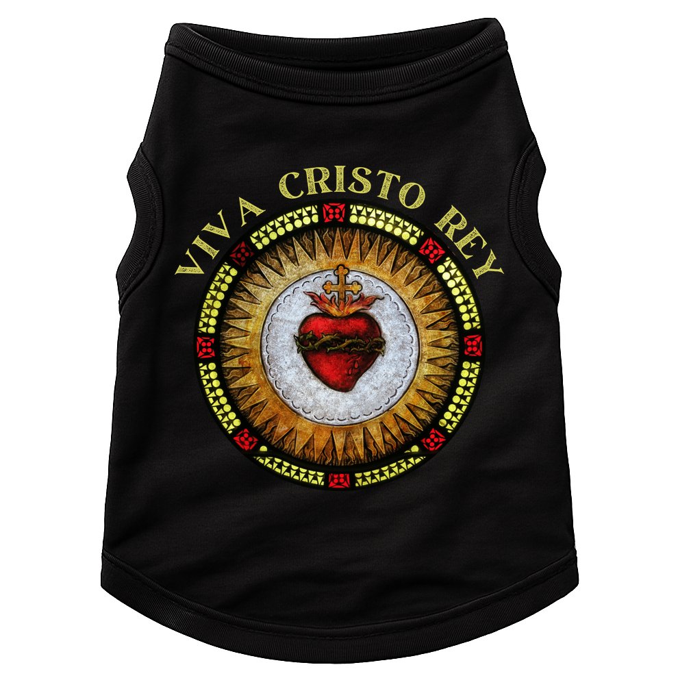 Sacred Heart Conservative Roman Catholic Gift Doggie Tank