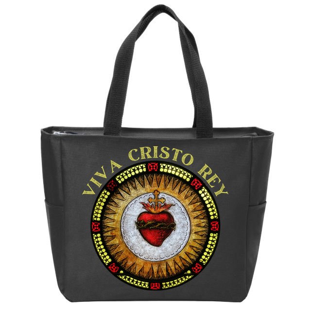 Sacred Heart Conservative Roman Catholic Gift Zip Tote Bag
