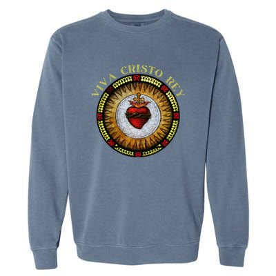 Sacred Heart Conservative Roman Catholic Gift Garment-Dyed Sweatshirt