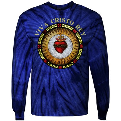 Sacred Heart Conservative Roman Catholic Gift Tie-Dye Long Sleeve Shirt