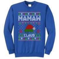 Santa Hat Christmas Light Mamaw Claus Ugly Xmas Holiday Gift Sweatshirt