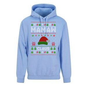 Santa Hat Christmas Light Mamaw Claus Ugly Xmas Holiday Gift Unisex Surf Hoodie