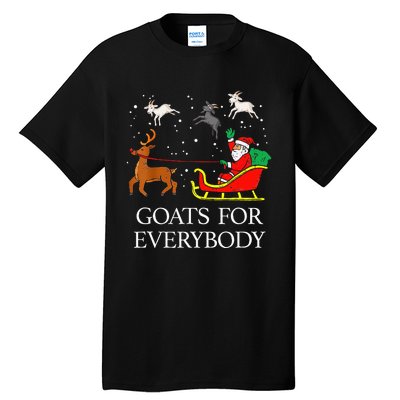 Spread Holiday Cheer with Hilarious Christmas Goats! Tall T-Shirt