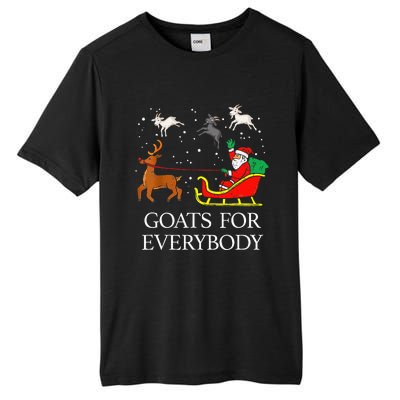 Spread Holiday Cheer with Hilarious Christmas Goats! Tall Fusion ChromaSoft Performance T-Shirt