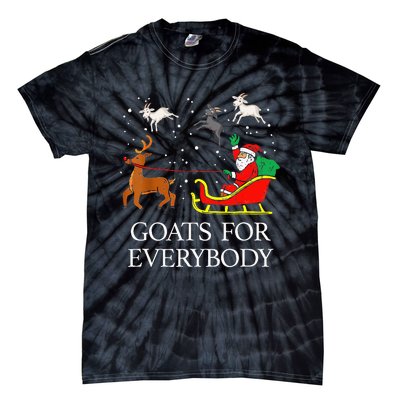 Spread Holiday Cheer with Hilarious Christmas Goats! Tie-Dye T-Shirt